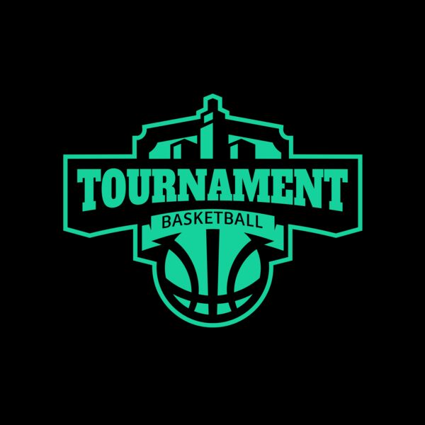 Tournament Basketball logo template Thumbnail