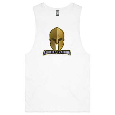 Achilles Training Muscle Tee, Black/Charcoal 2 Thumbnail