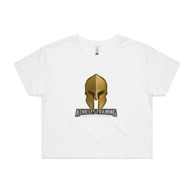 Achilles Training, Womens Crop, White Thumbnail
